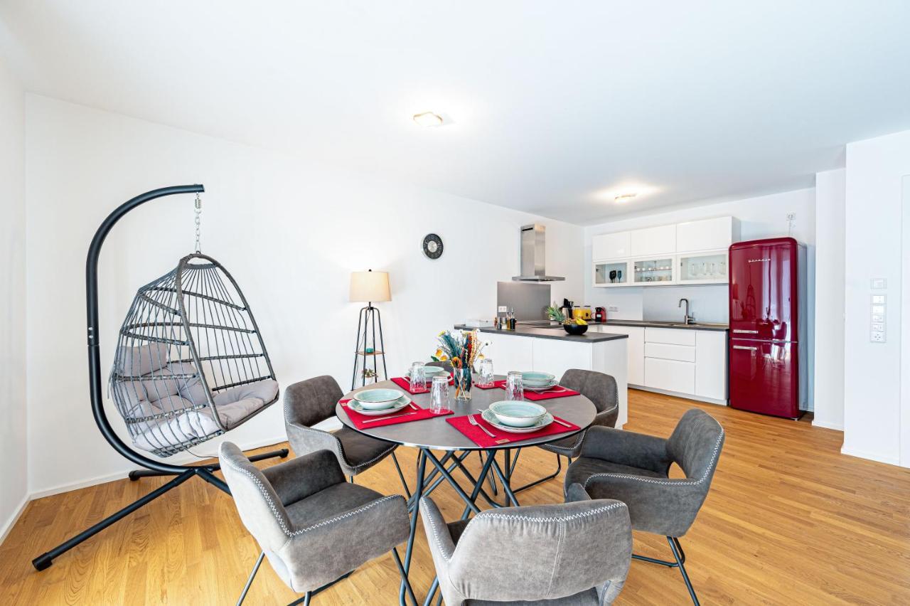 Lit Living: Luxus - Box Spring - Parking - Terrace Lägenhet Ludwigshafen am Rhein Exteriör bild